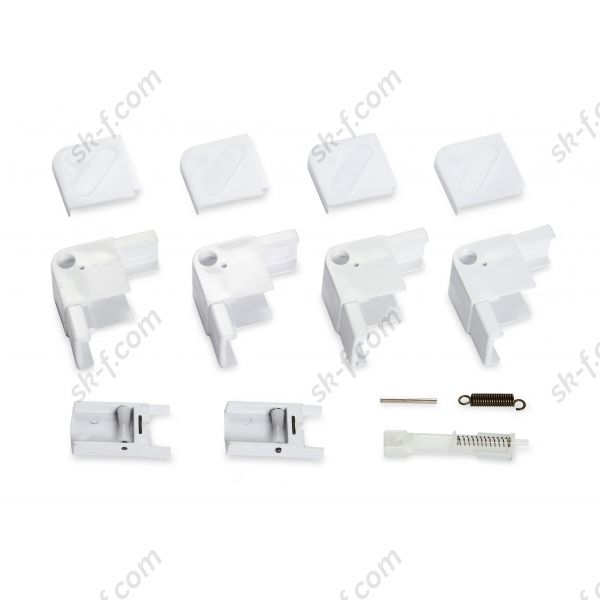 Компоненты для москитной сетки плиссе SKF белого цвета